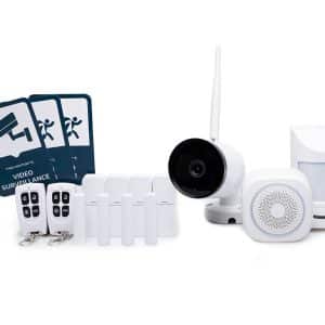 Alarmsystem med overvågningskamera | til den lille hustand (0-50m2)